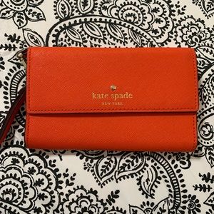Kate Spade wristlet - orange
